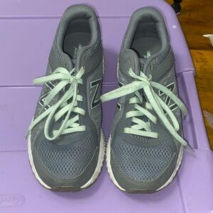 New Balance Women's Gray and White Sneakers